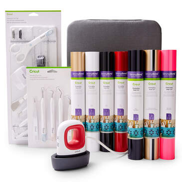 Cricut EasyPress Mini&trade;, Raspberry + Everything Iron -On Bundle