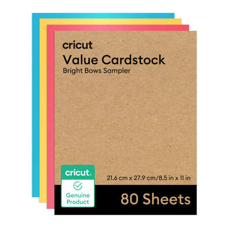 Value Cardstock, Bright Bows Sampler - 8.5 in x 11 in (80 ct) Value Cardstock, Bright Bows Sampler - 8.5 in x 11 in (80 ct)