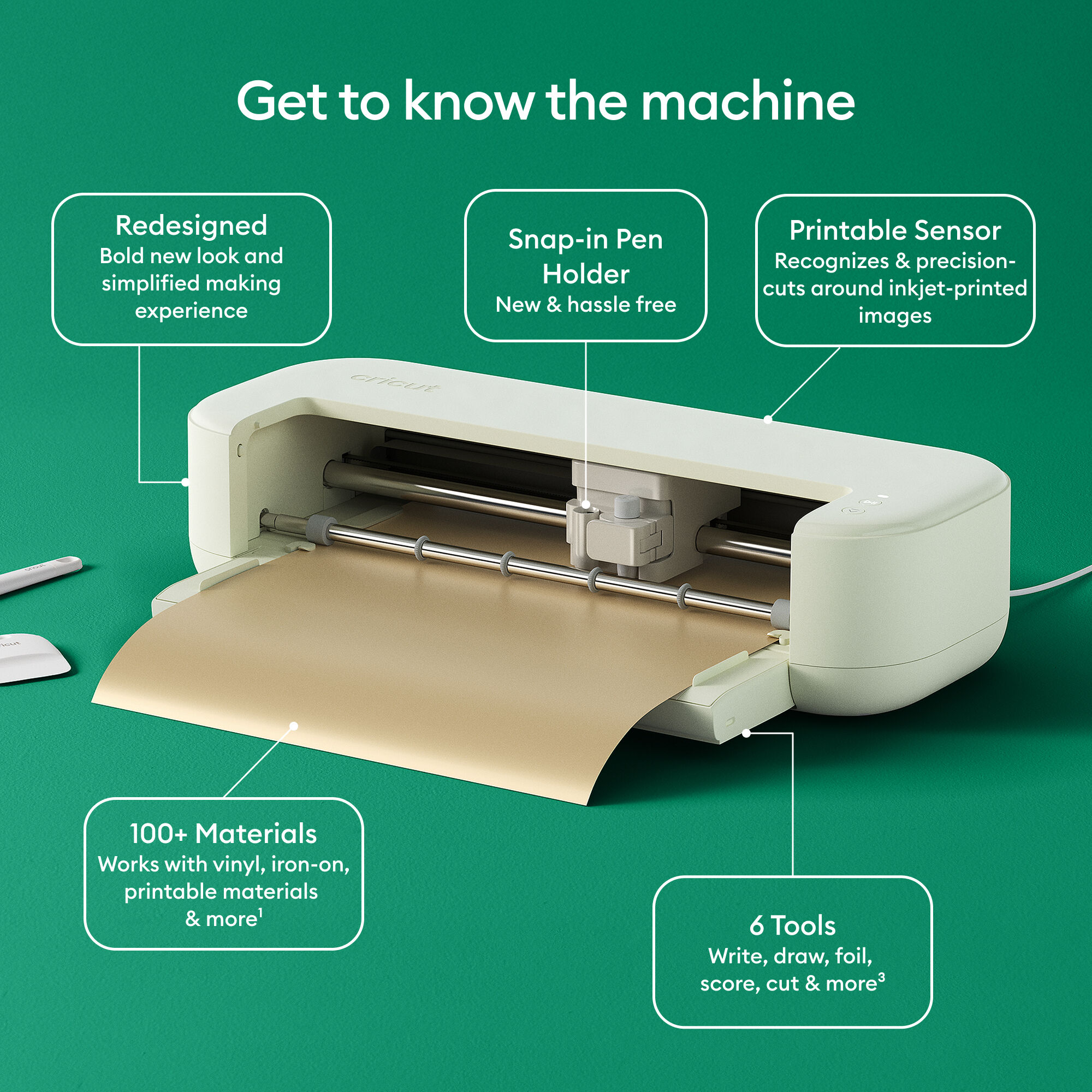 5 Explore® Cricut ビニール系素材　5本　セット　クリカット 新品　cricut + Shop Cricut | Bundle Essential その他