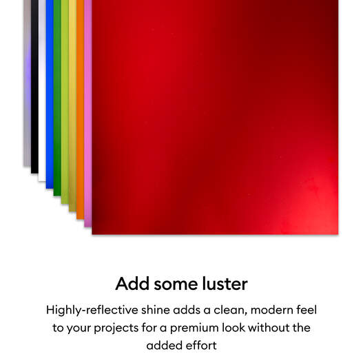 Cricut&reg; Metallic Paper, Rainbow Sampler - 12 in x 12 in (20 ct)