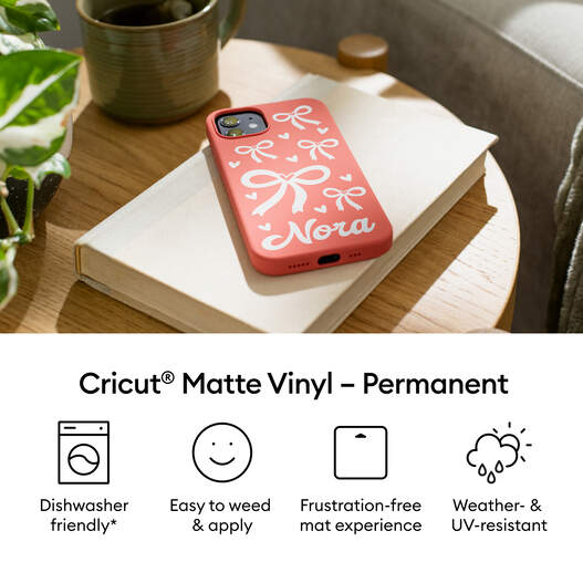 Cricut&reg; Matte Vinyl &ndash; Permanent (4 ft)