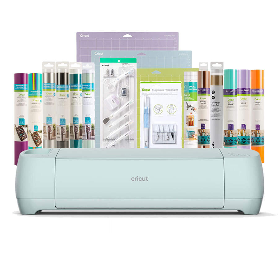 Cricut Explore 3 cutting Smart Vinyl on long mat using fast mode for precise cuts and larger projects.