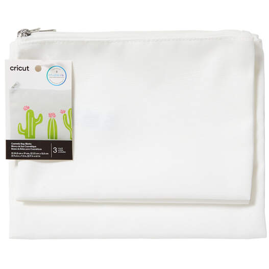 Cricut Blank Cosmetic Bags (3 ct)