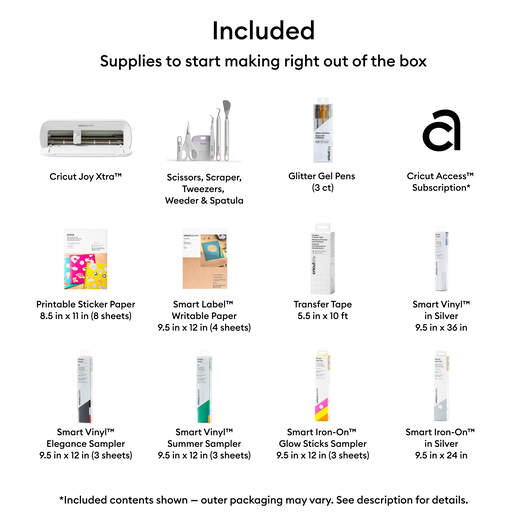 Cricut Joy Xtra™ + Everything Bundle + Cricut Access™ Subscription