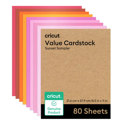 Value Cardstock, Sunset Sampler - 8.5 in x 11 in (80 ct)