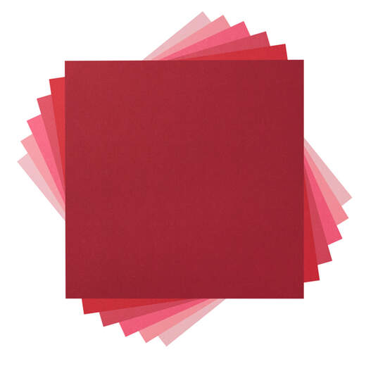Cardstock Sampler, Red Tones  - 12" x 12"