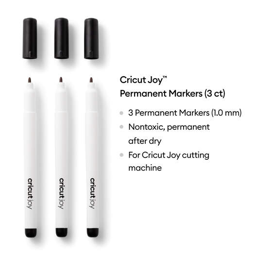 Cricut Joy Permanent Markers 1.0 mm, Black (3 Pack)