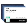 Iron-on Patch, Blue Denim Tones, 8 in x 12 in (8)