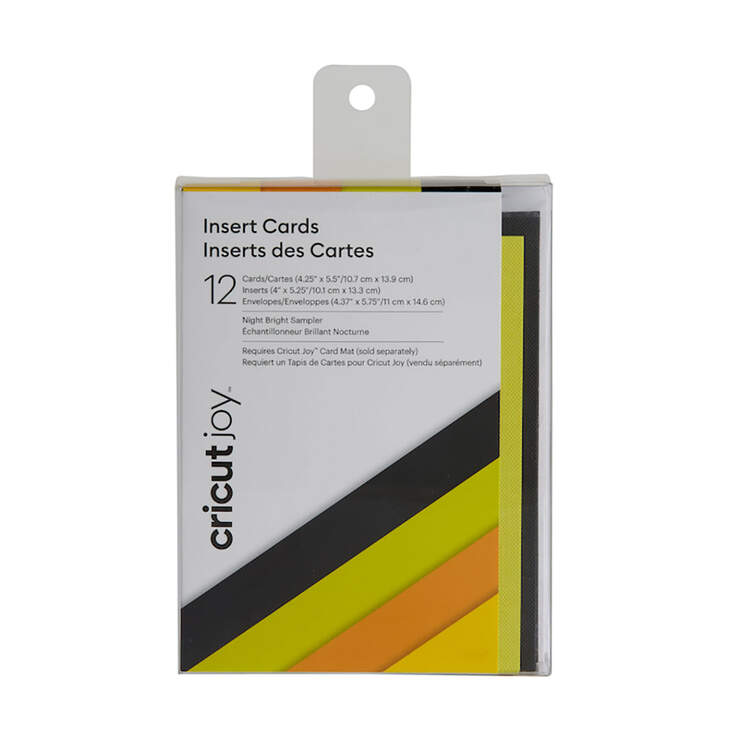 Cricut Joy™ Insert Cards, Night Bright Sampler 4.25" x 5.5"