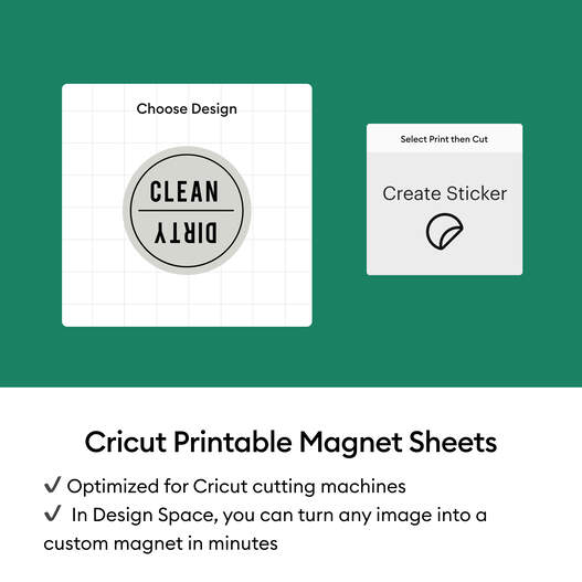 Cricut® Printable Magnet Sheets - 8.5 in x 11 in (8 ct)