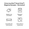 Cricut Joy Xtra™ Smart Vinyl™ – Permanent Sampler, Elegance (3 ct)
