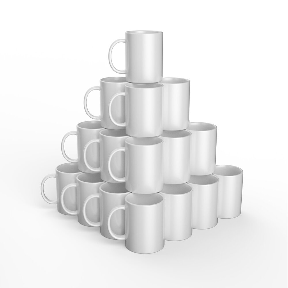 Pack de 36 tazas Cricut Ceramic Mug Blank White 15 oz personalizables