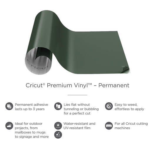 Cricut Permanent Premium Vinyl Forest Green - 12x48 Inch🌟Lot Of 2🌟  2005190