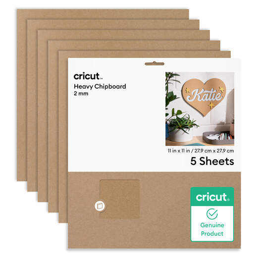 Cricut&reg; Heavy Chipboard, 2mm 11 in x 11 in (5 ct)
