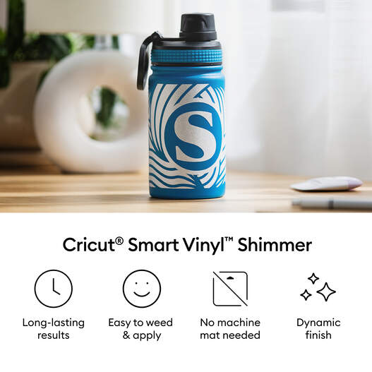 Cricut&reg; Smart Vinyl&trade; Shimmer Matless Permanent Vinyl, Seaglass Sampler - 13 in x 12 in (3 ct)