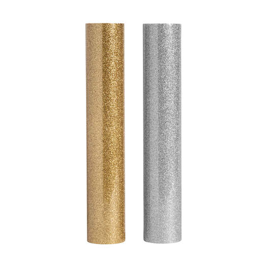 Bulk Glitter Iron -On Value Rolls, Metallics