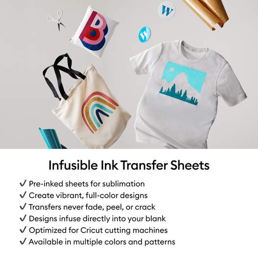 Infusible Ink&trade; Transfer Sheet Patterns, Distressed Berry
