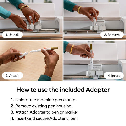 Cricut&reg; Infusible Ink&trade; Markers 1.0mm, Watercolor Splash Sampler (3 ct) + Adapter