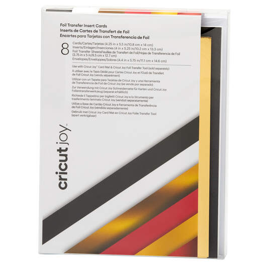 Cricut Joy™ Insert Cards, Black/Red Glitter 4.25 x 5.5
