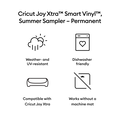 Cricut Joy Xtra™ Smart Vinyl™ – Permanent Sampler, Summer (3 ct)