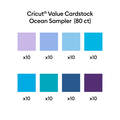Value Cardstock, Ocean Sampler - 8.5 in x 11 in (80 ct)
