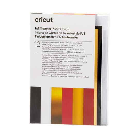Cricut Insert Cards FOIL Royal Flush R40 Set de cartes blanc, noir