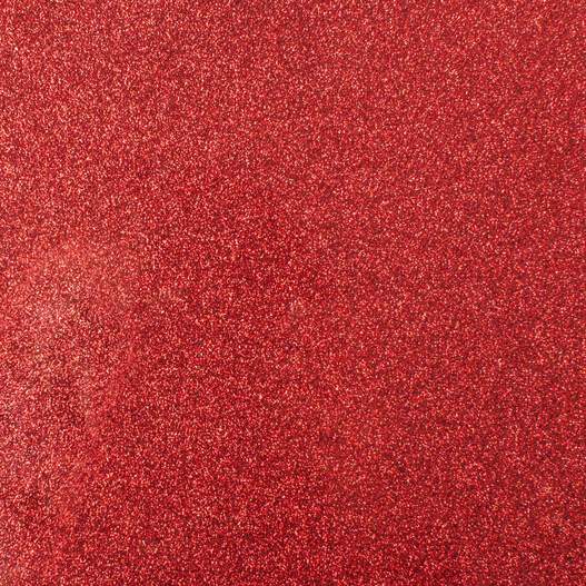 Glitter Red Heat Transfer Vinyl Sheets Iron On For T-shirts Flash