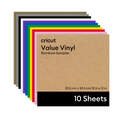 Cricut® Value Vinyl, Rainbow Sampler - 12 in x 12 in (10 ct)