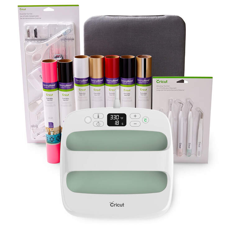 Cricut EasyPress™ 2, Mint - 9" x 9" + Everything Iron -On Bundle Cricut EasyPress™ 2, Mint - 9" x 9" + Everything Iron -On Bundle