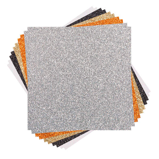 Silver Glitter Cardstock - 10 Sheets Premium Glitter Paper - Sized 12 x 12 - Perfect for Scrapbooking, Crafts, Decorations, Weddings