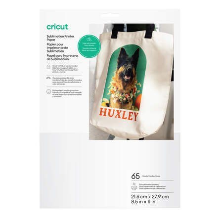 Cricut&reg; Sublimation Printer Paper &ndash; 8.5 in x 11 in (65 ct)