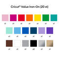 Value Iron-On, Rainbow Sampler - 12 in x 12 in (20 ct)