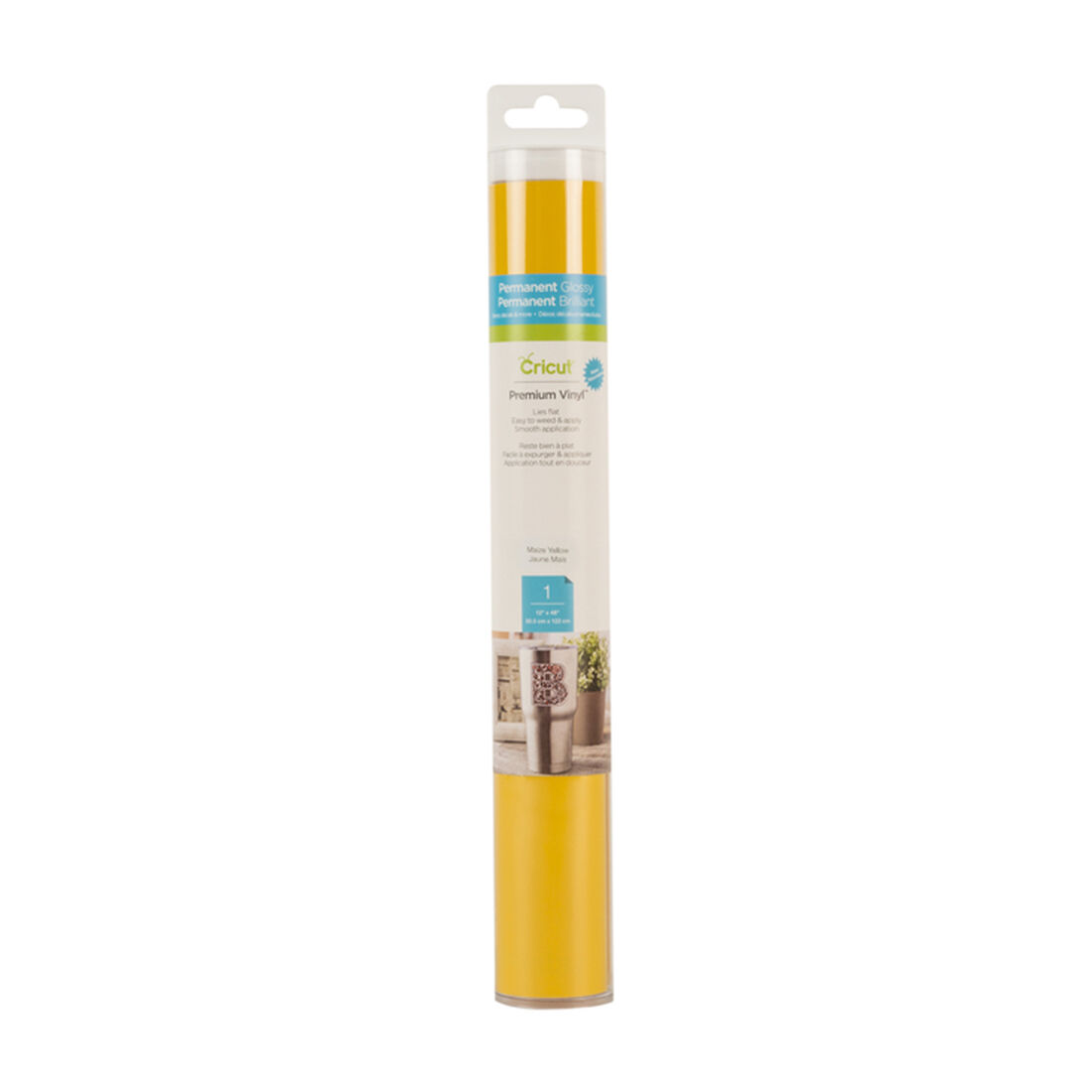 Cricut® Premium Vinyl™ – Permanent, Yellow, 12