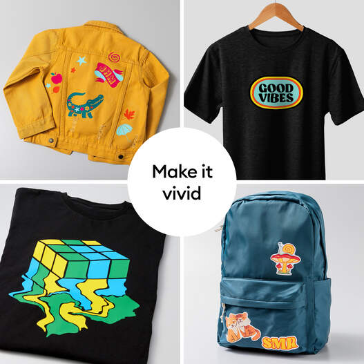 Printable Iron on, Dark Fabrics - 8.5 in x 11 in (6)