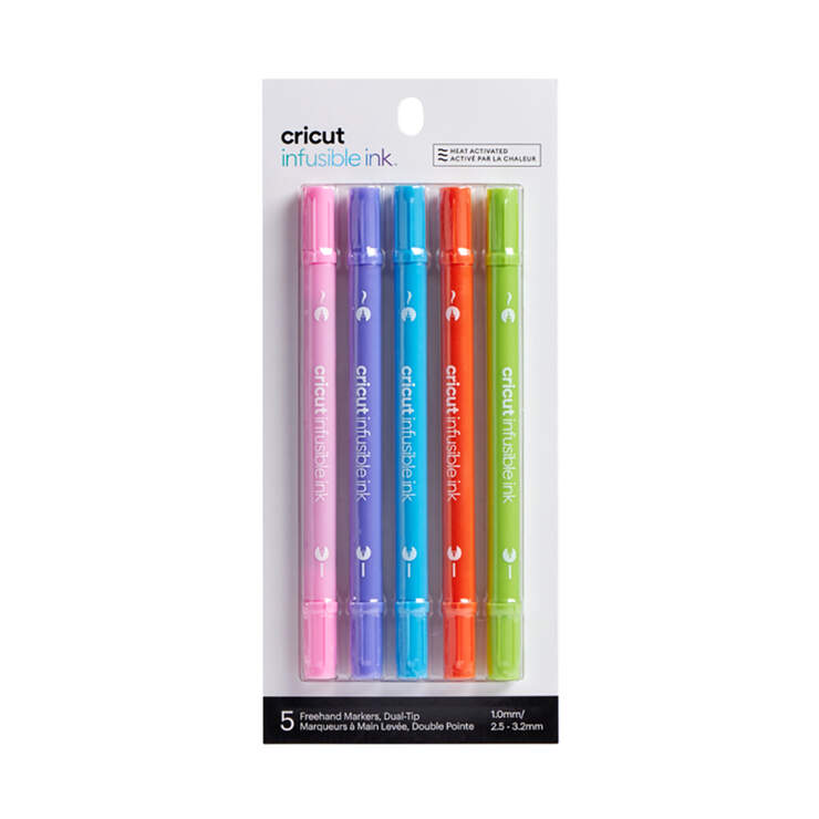 Infusible Ink™ Freehand Markers, Dual-Tip, Tropical (5 ct)