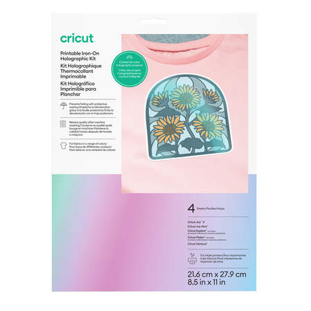 Cricut&reg; Printable Iron-On Holographic &ndash; 8.5 in x 11 in (4 ct)