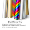 Cricut® Smart Vinyl™ Matless Permanent Shimmer Vinyl (13 in x 36 in) Cricut® Smart Vinyl™ Matless Permanent Shimmer Vinyl (13 in x 36 in)