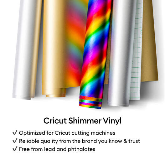 Cricut® Smart Vinyl™ Matless Permanent Shimmer Vinyl (13 in x 36 in) Cricut® Smart Vinyl™ Matless Permanent Shimmer Vinyl (13 in x 36 in)