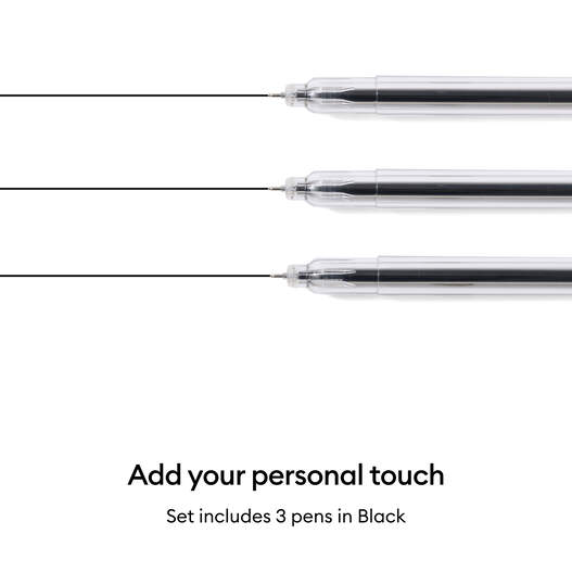 Cricut&reg; Extra Fine Point Pen Set, 0.3mm (3 ct) + Adapter