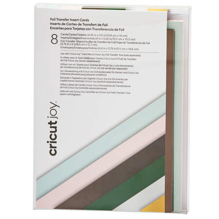 Cricut Joy™ Insert Cards, Gray/Silver Holographic 4.5 x 6.25