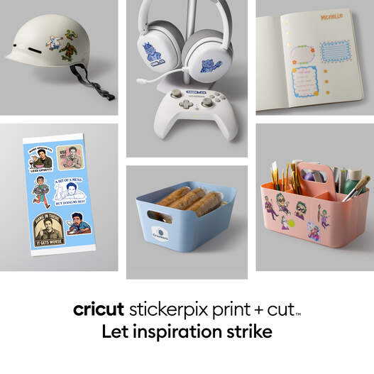 Cricut StickerPix Print + Cut&trade; Photo Paper & Ink Cartridges Set (72 Prints)