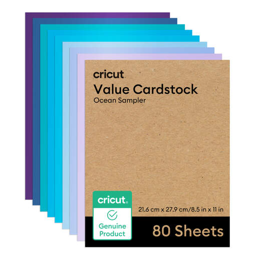 Value Cardstock, Ocean Sampler - 8.5 in x 11 in (80 ct)