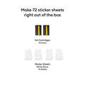 Cricut StickerPix Print + Cut&trade; Sticker Sheets & Ink Cartridges Set (72 Prints)
