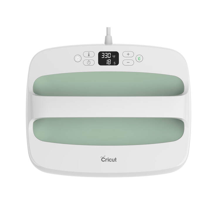 Cricut EasyPress™ 2, Mint  - 12" x 10" + Essentials Iron -On Bundle