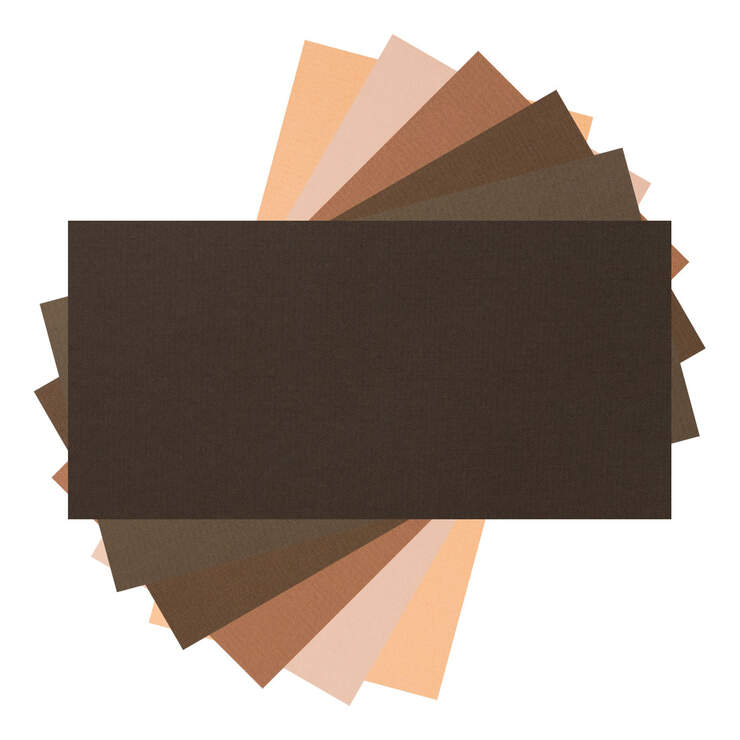 Cardstock Sampler, Brown Tones  - 12" x 24"