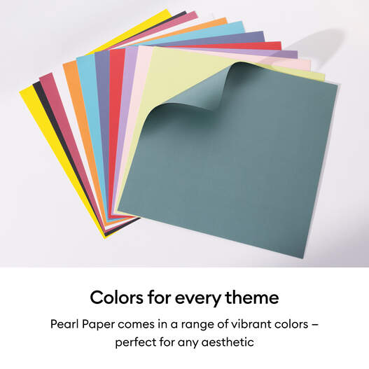 Cricut&reg; Pearl Paper, Rainbow Sampler - 12 in x 12 in (24 ct)