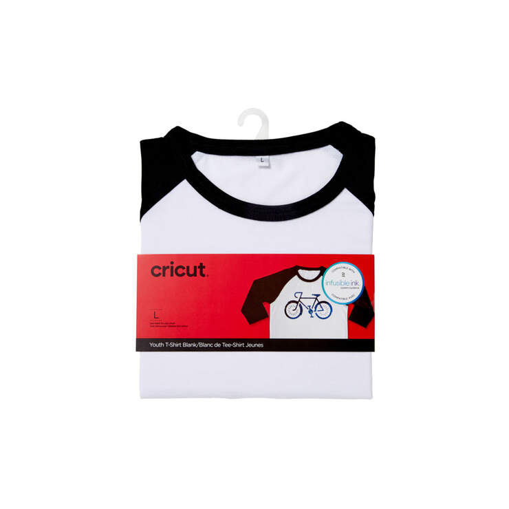Unisex Youth T-Shirt Blank, Raglan in Black/White Unisex Youth T-Shirt Blank, Raglan in Black/White
