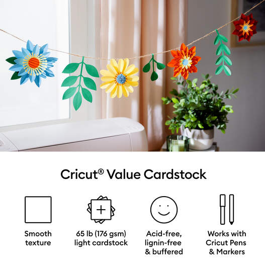 Cricut&reg; Value Cardstock, Rainbow Sampler - 12 in x 12 in (75 ct)