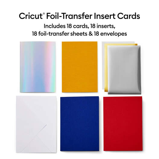 Cricut Foil Transfer Cards Double A2 Blue Lagoon Sampler