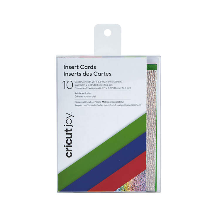 Cricut Joy™ Insert Cards, Rainbow Scales Sampler 4.25" x 5.5"